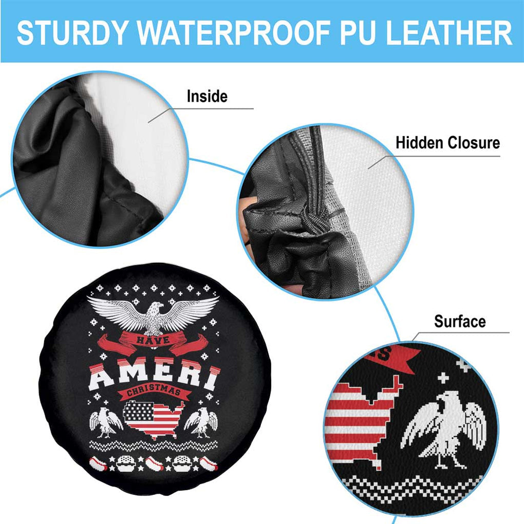 Have Ameri-Christmas USA Patriotic Eagle Xmas Spare Tire Cover TS09 Print Your Wear