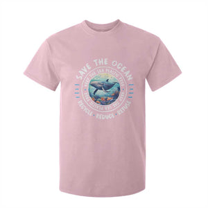 Earth Day Save The Ocean Humpback Whale T Shirt For Kid TS09 Light Pink Print Your Wear