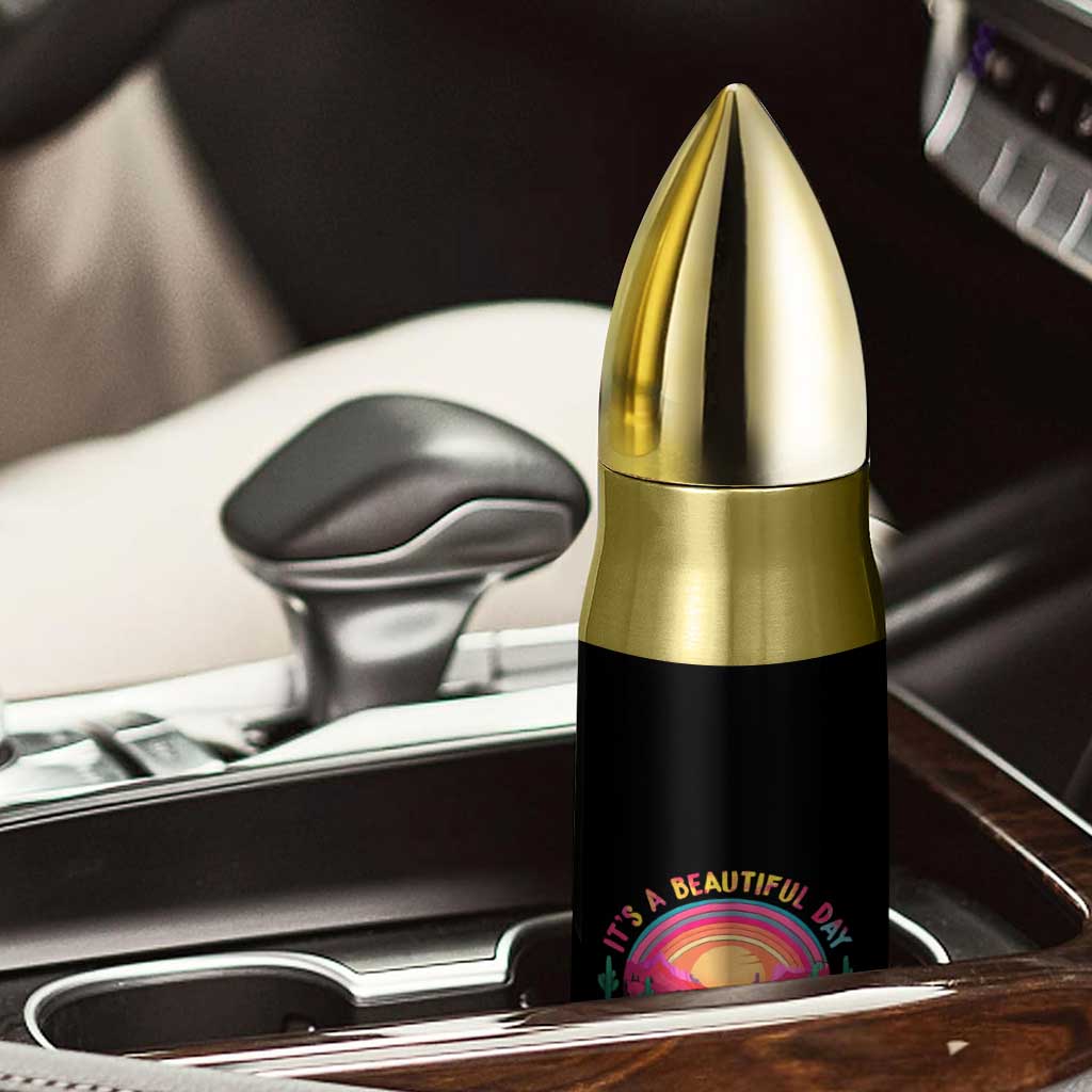 Feminist Bullet Tumbler It's A Beautiful Day To Smash The Patriarchy Rainbow TS09 Print Your Wear