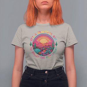 Feminist T Shirt For Women It's A Beautiful Day To Smash The Patriarchy Rainbow TS09 Sand Printyourwear