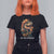 Eat The Patriarchy Feminist Dinosaur T Shirt For Women TS09 Black Printyourwear