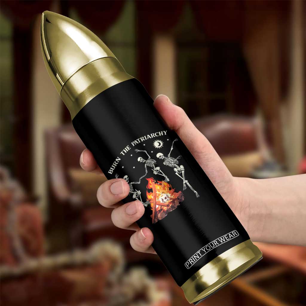 Funny Feminist Bullet Tumbler Burn The Patriarchy Skeleton Dancing TS09 Print Your Wear