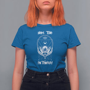 Hex The Patriarchy Feminist Witch Celestial Moon T Shirt For Women TS09 Royal Blue Printyourwear