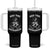 Feminist Witch Tumbler With Handle Hex The Patriarchy Celestial Moon Snake TS09 One Size: 40 oz Black Print Your Wear
