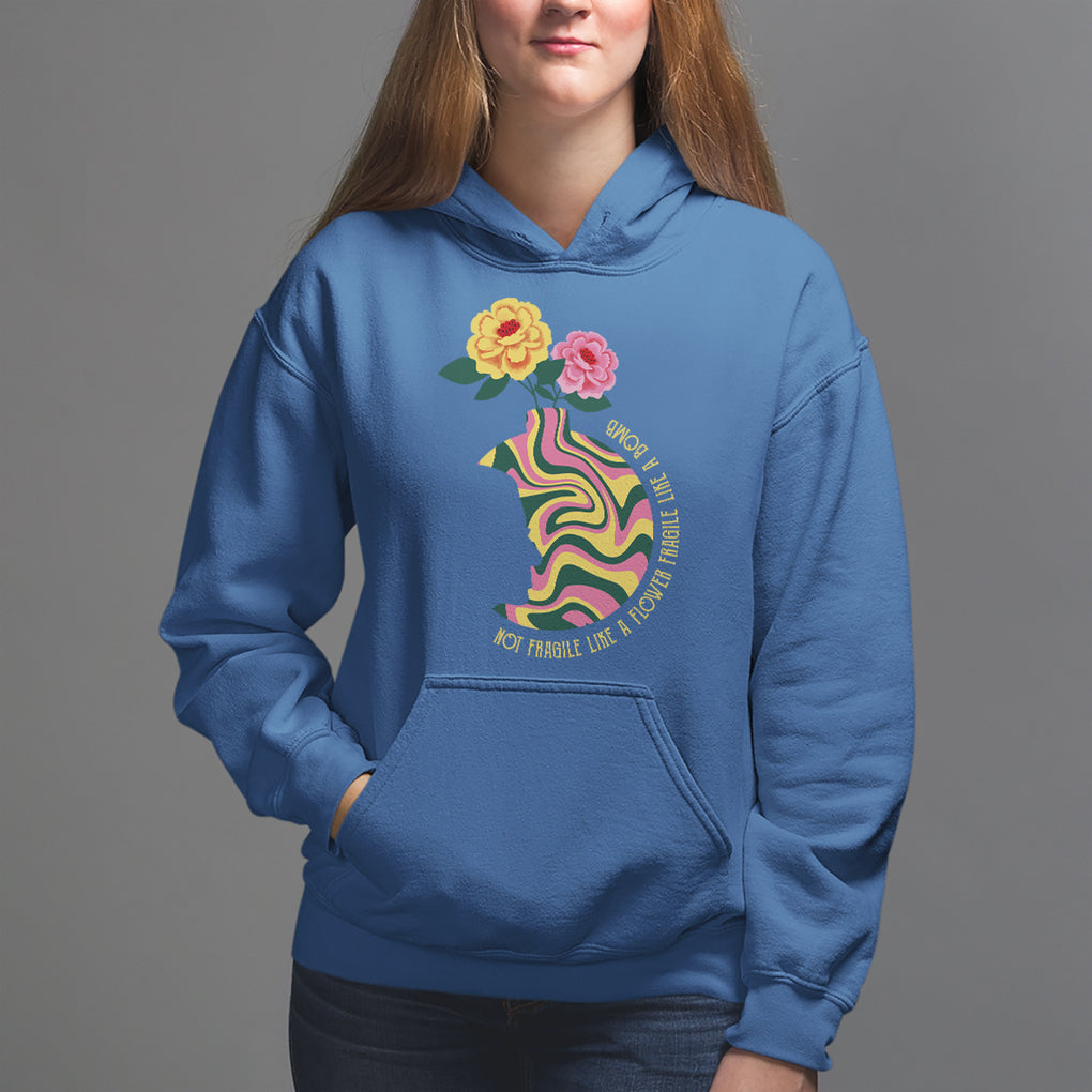 Not Fragile Like A Flower Fragile Like A Bomb Women's Rights RBG Ruth Bader Ginsburg Hoodie TS09 Royal Blue Printyourwear