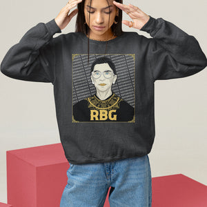 Feminist Sweatshirt Notorious RBG Ruth Bader Ginsburg Women's Rights TS09 Black Printyourwear