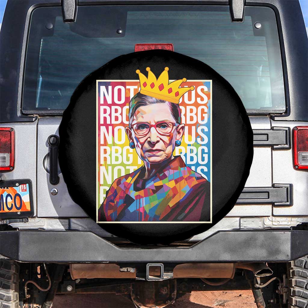 Women's Rights Spare Tire Cover Notorious RBG Ruth Bader Ginsburg Feminist TS09 No hole Black Print Your Wear