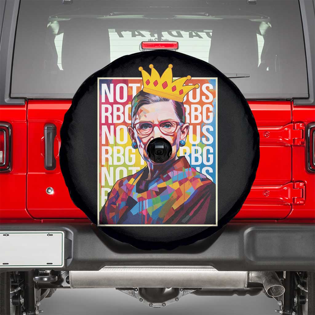 Women's Rights Spare Tire Cover Notorious RBG Ruth Bader Ginsburg Feminist TS09 Black Print Your Wear