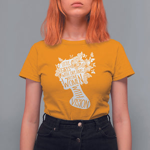 Women's Rights T Shirt For Women Little Girls With Dreams Become Women With Vision TS09 Gold Printyourwear