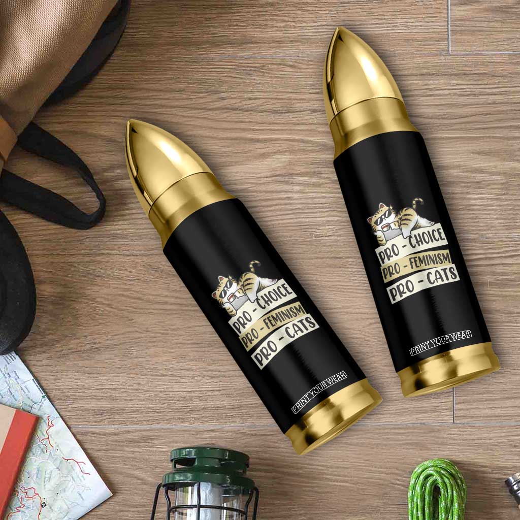 Feminist Bullet Tumbler Pro Choice Pro Feminism Pro Cats Funny Cat Coffee TS09 Print Your Wear
