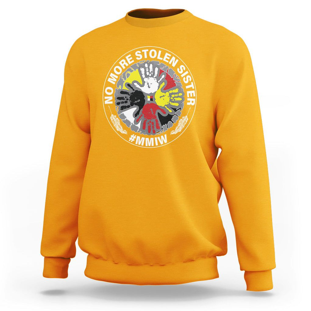 MMIW Sweatshirt No More Stolen Sisters Stop Missing Murdered Indigenous Women Girl TS09 Gold Printyourwear