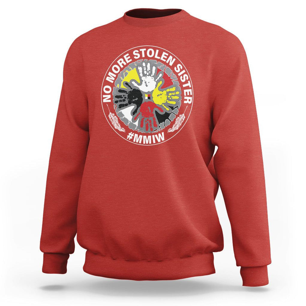 MMIW Sweatshirt No More Stolen Sisters Stop Missing Murdered Indigenous Women Girl TS09 Red Printyourwear