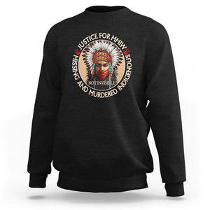 MMIW Sweatshirt Justice For Missing Murdered Indigenous Women Girl TS09 Black Printyourwear