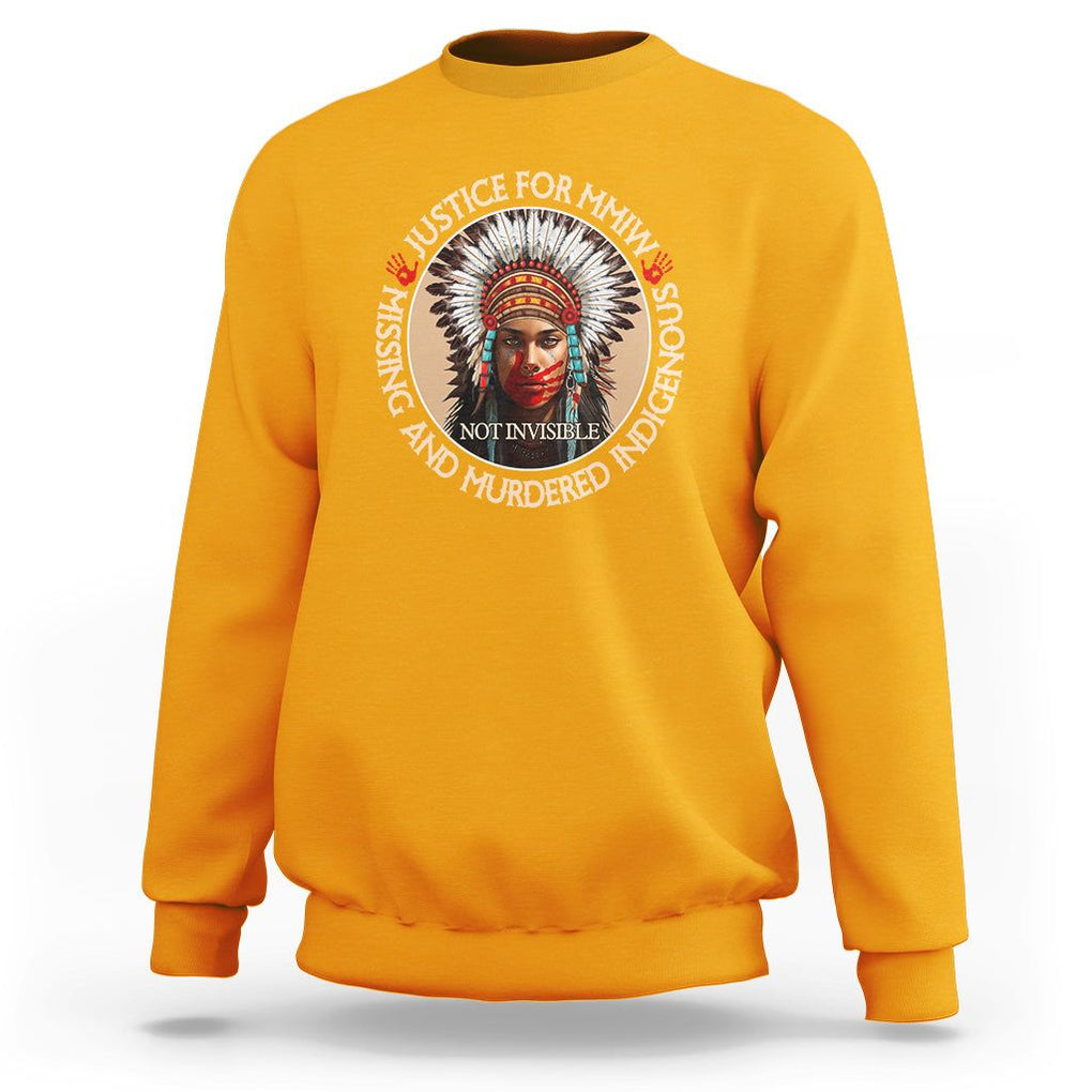 MMIW Sweatshirt Justice For Missing Murdered Indigenous Women Girl TS09 Gold Printyourwear