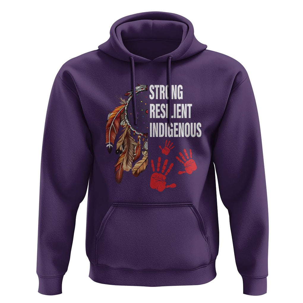 MMIW Hoodie Strong Resilient Indigenous Women Native American TS09 Purple Printyourwear