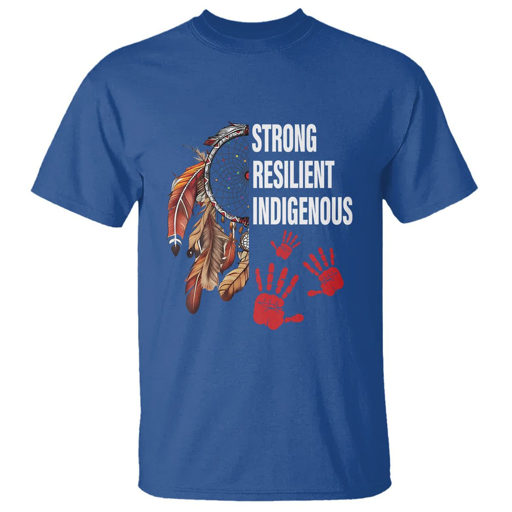 MMIW T Shirt Strong Resilient Indigenous Women Native American TS09 Royal Blue Printyourwear