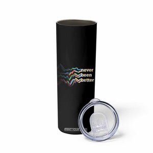 Mental Health Skinny Tumbler Existential Dread Never Been Better Vaporwave Typography Aesthetic TS09 Print Your Wear