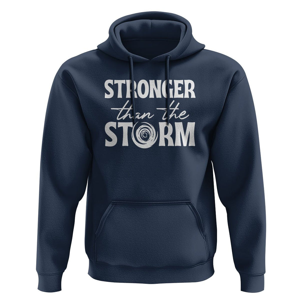 Mental Health Awareness Hoodie Stronger Than The Storm Warrior TS09 Navy Printyourwear