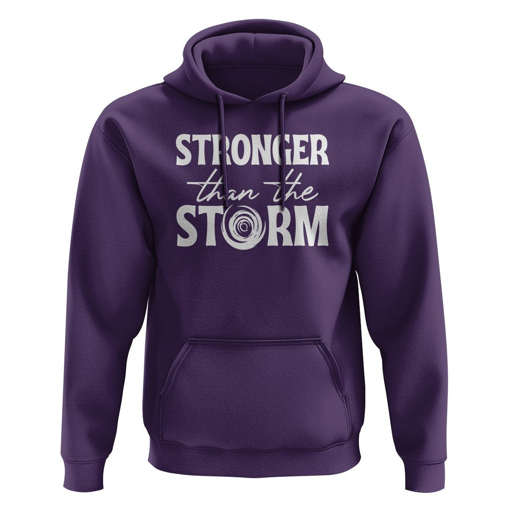 Mental Health Awareness Hoodie Stronger Than The Storm Warrior TS09 Purple Printyourwear