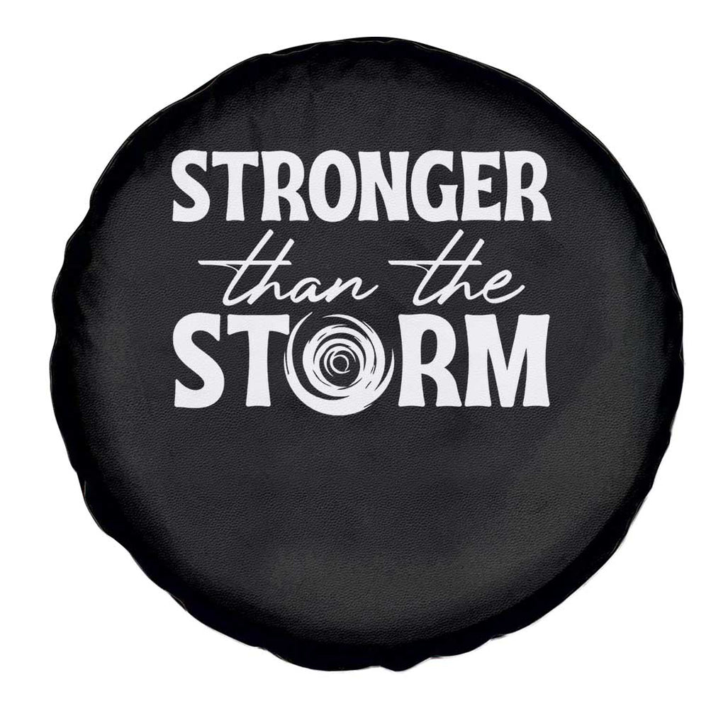 Mental Health Awareness Spare Tire Cover Stronger Than The Storm Warrior TS09 Print Your Wear