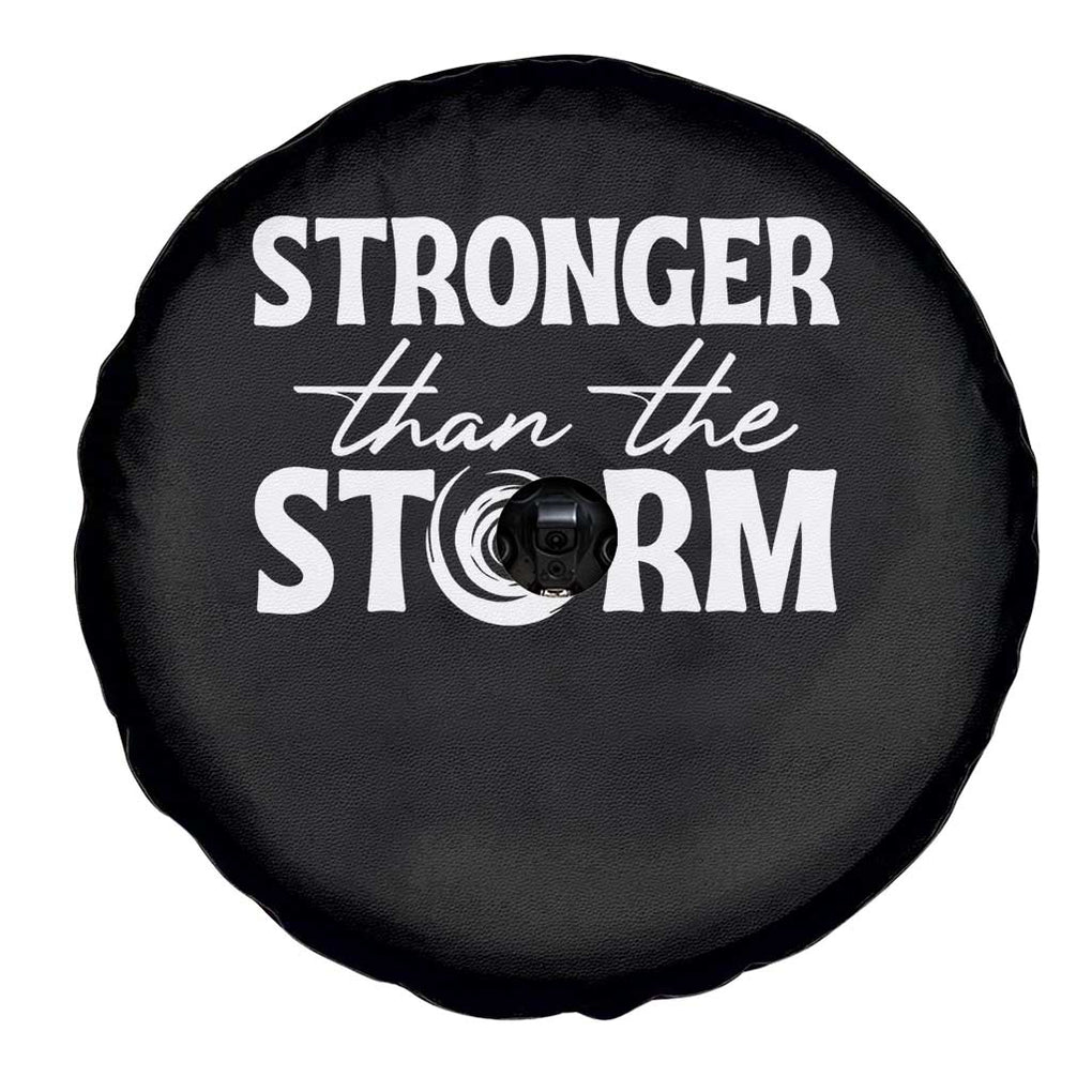 Mental Health Awareness Spare Tire Cover Stronger Than The Storm Warrior TS09 Print Your Wear