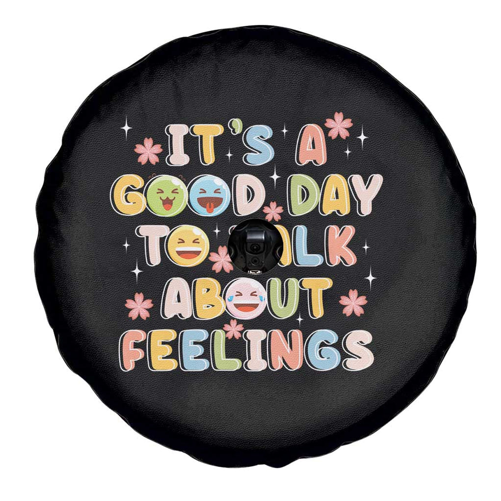 Mental Health Awareness Spare Tire Cover It's Good Day to Talk About Feelings Counselor Therapist TS09 Print Your Wear
