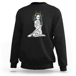 Mental Health Sweatshirt I Am Strong Good Beautiful Bright Talented Successful Enough TS09 Black Printyourwear