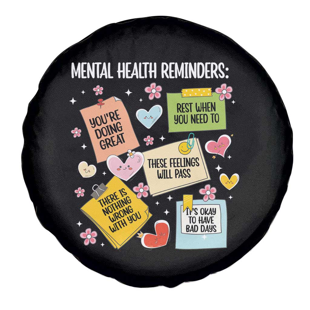 Mental Health Reminders Motivation Spare Tire Cover TS09 Print Your Wear