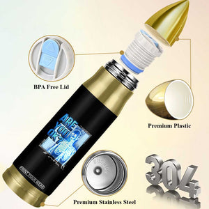 Mental Health Bullet Tumbler Are You Ok? Skeleton Having A Bad Day Is Completely Normal TS09 Print Your Wear