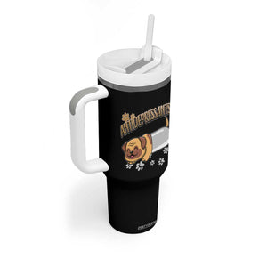 Mental Health Dog Lover Tumbler With Handle Antidepressants Dog Puppy Pill TS09 Print Your Wear