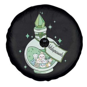 Mental Health Cat Lover Spare Tire Cover Antidepressants Cat Cute Pill TS09 Print Your Wear