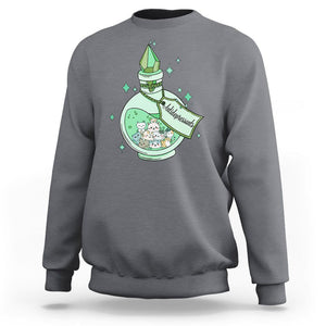 Mental Health Cat Lover Sweatshirt Antidepressants Cat Cute Pill TS09 Charcoal Printyourwear