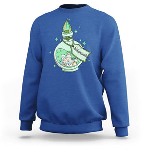 Mental Health Cat Lover Sweatshirt Antidepressants Cat Cute Pill TS09 Royal Blue Printyourwear