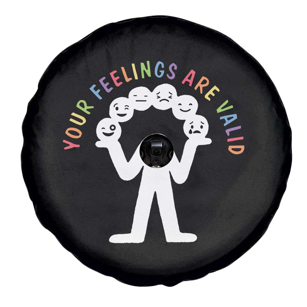 Mental Health Spare Tire Cover Your Feelings Are Valid All Emotions TS09 Print Your Wear