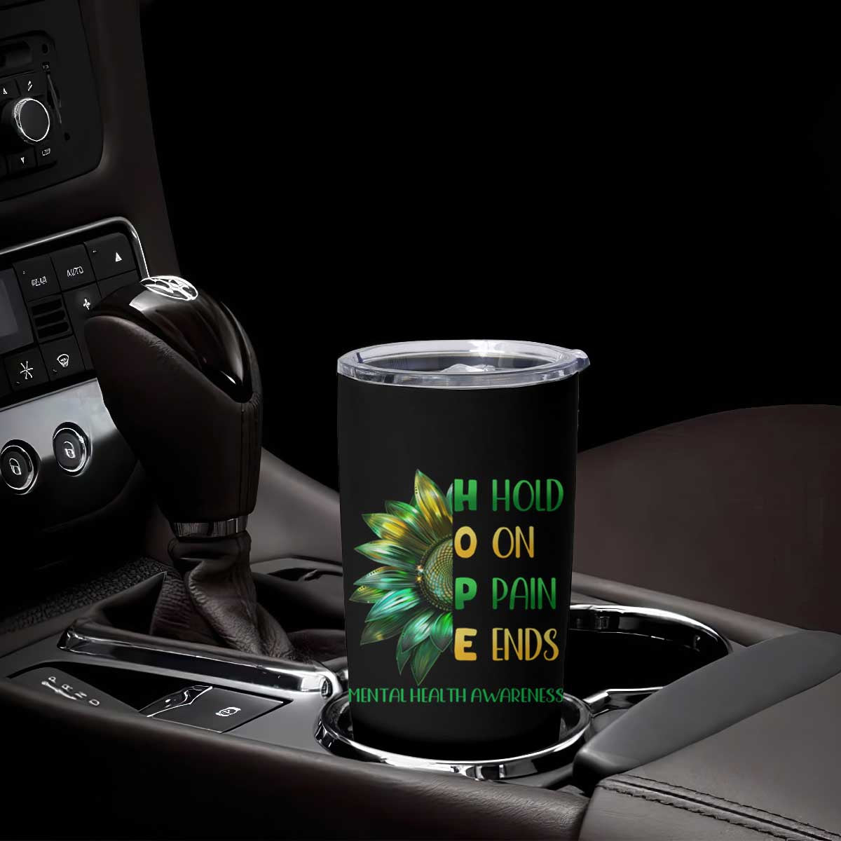 Mental Health Tumbler Cup HOPE Hold On Pain Ends Suicide Prevention TS09 Print Your Wear
