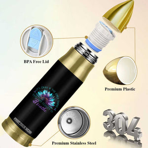Suicide Prevention Awareness Bullet Tumbler It's Okay If The Only Thing You Do Today Is Breathe Sunflower Mental Health TS09 Print Your Wear