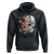 Mental Health Hoodie Good Energy Is Contagious Skull Flowers TS09 Black Printyourwear
