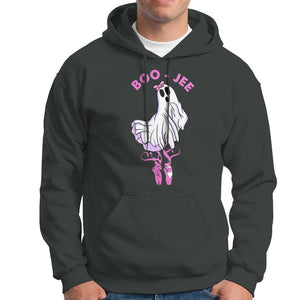 Halloween Hoodie Boo-Jee Ballerina Spooky Season Cute Ghost TS09 Dark Heather Print Your Wear