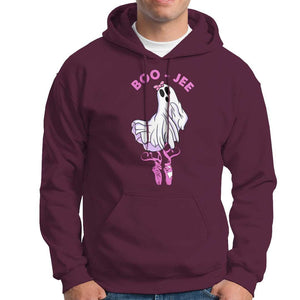 Halloween Hoodie Boo-Jee Ballerina Spooky Season Cute Ghost TS09 Maroon Print Your Wear