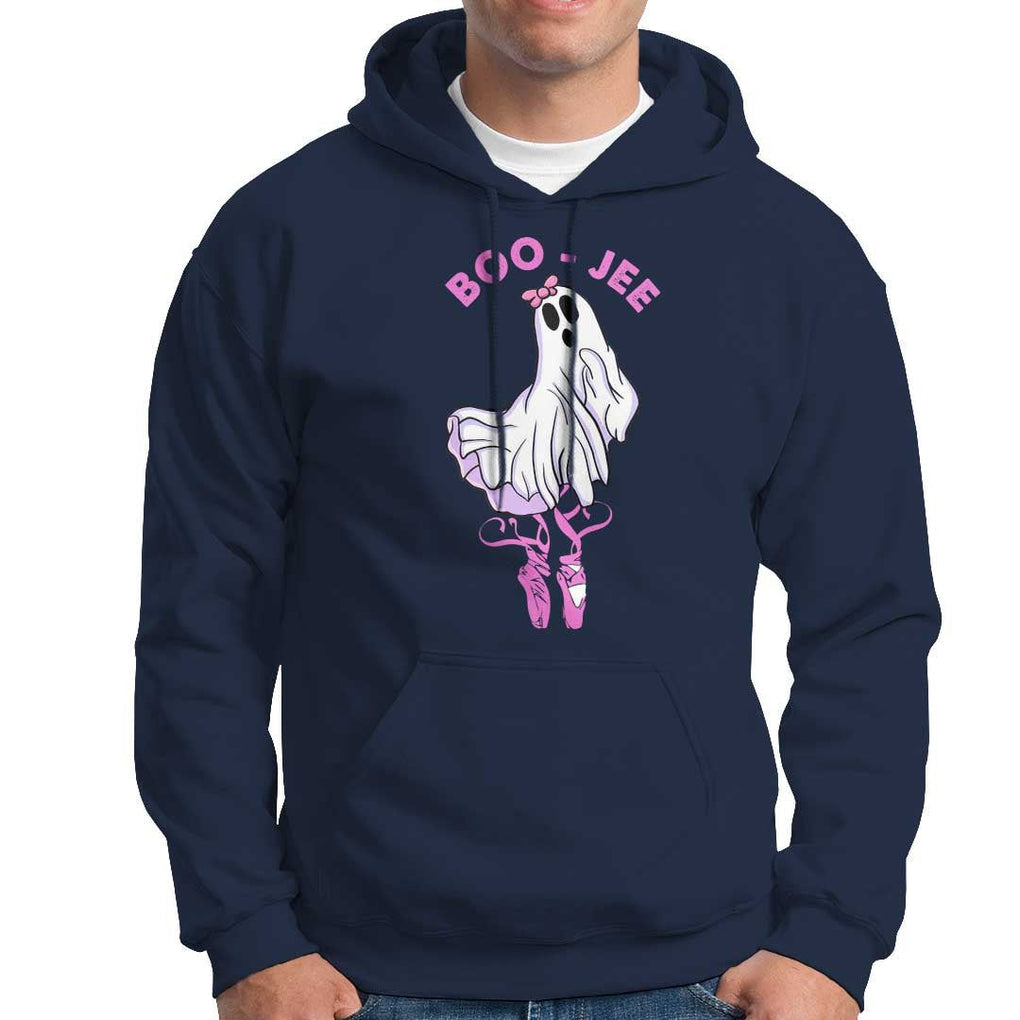 Halloween Hoodie Boo-Jee Ballerina Spooky Season Cute Ghost TS09 Navy Print Your Wear