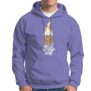 Cat Owner Hoodie Sorry I'm Late My Cat Was Sitting On Me TS09 Violet Print Your Wear