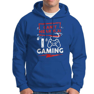 Gamer Hoodie Can't Hear You I'm Gaming TS09 Royal Blue Print Your Wear