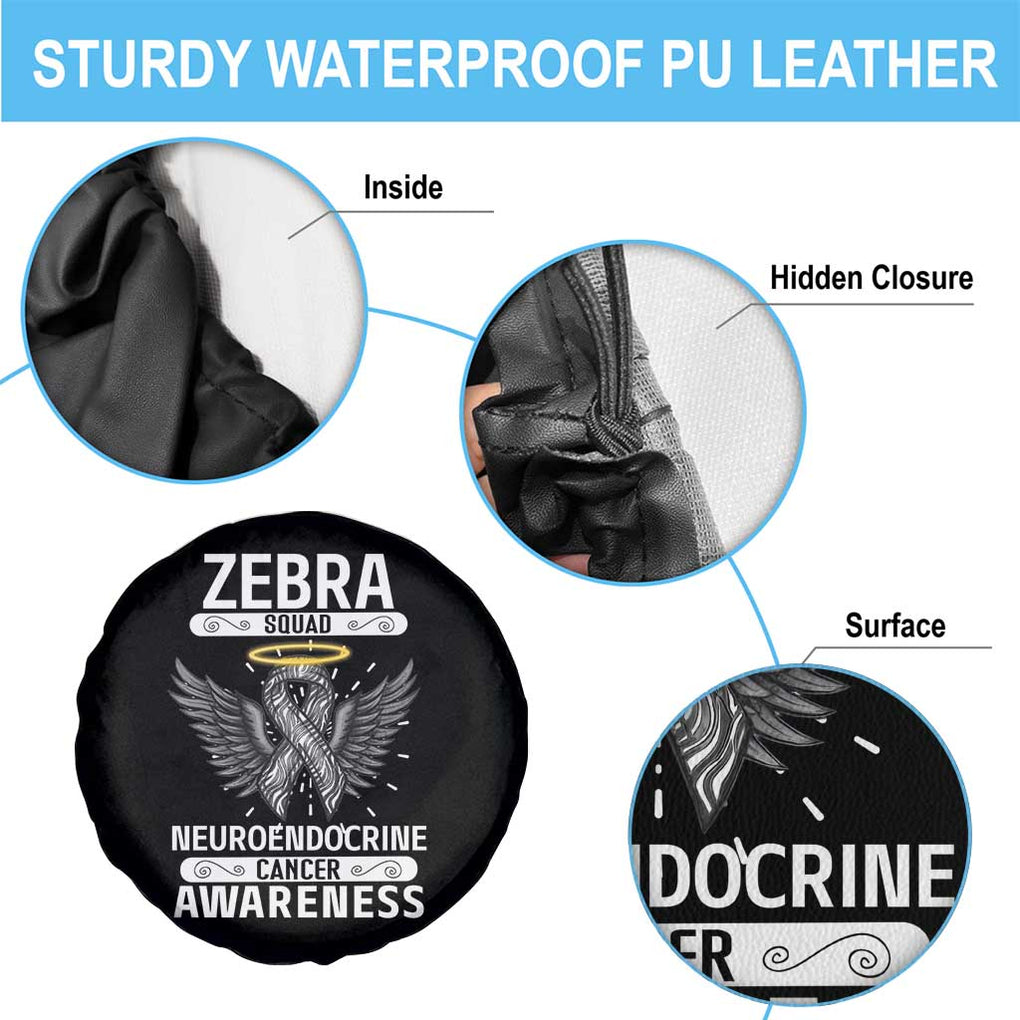 Zebra Squad Neuroendocrine Cancer Awareness Spare Tire Cover TS09 Print Your Wear