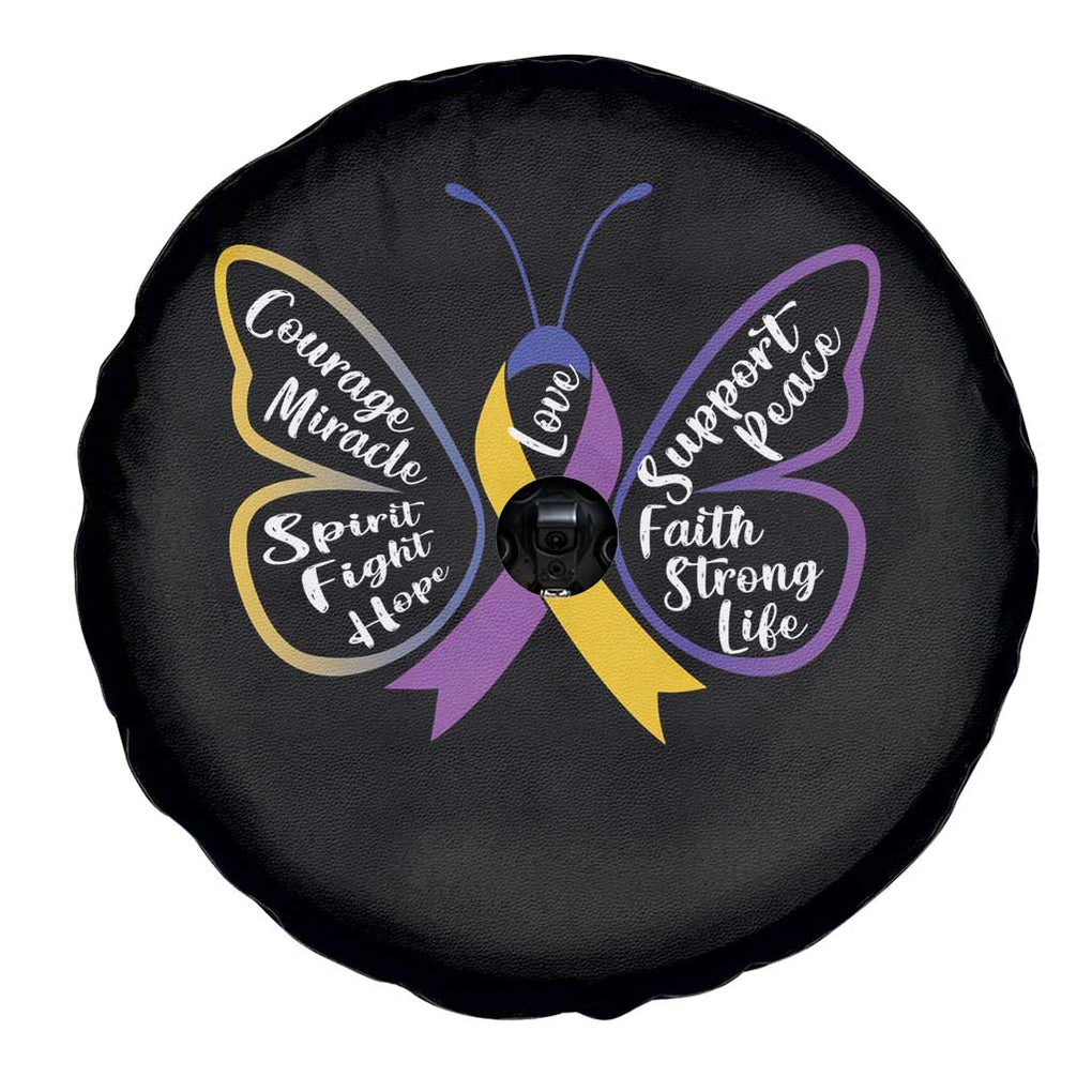 Fight Bladder Health And Cancer Awareness Butterfly Spare Tire Cover TS09 Print Your Wear