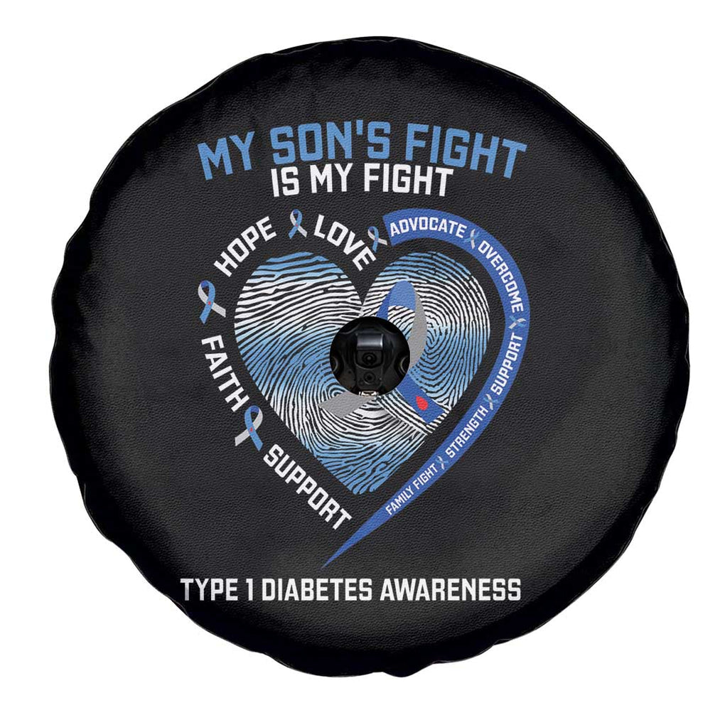 My Son's Fight Is My Fight Type 1 Diabetes Awareness Spare Tire Cover TS09 Print Your Wear