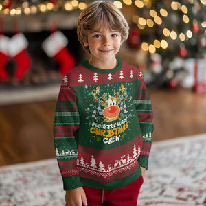 Pediatric Nurse Christmas Crew Cute Reindeer Ugly Christmas Sweater TS09 Christmas Print Your Wear