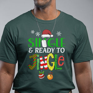 Single And Ready To Jingle Funny Christmas Ball T Shirt TS09 Printyourwear