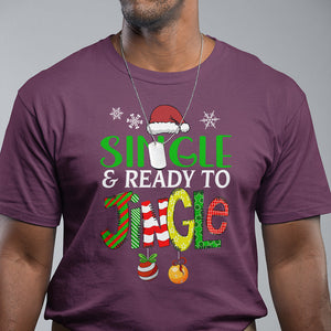 Single And Ready To Jingle Funny Christmas Ball T Shirt TS09 Printyourwear