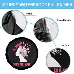 Chemotherapy Awareness Spare Tire Cover My Oncologist Does My Hair Pretty Women TS09 Print Your Wear