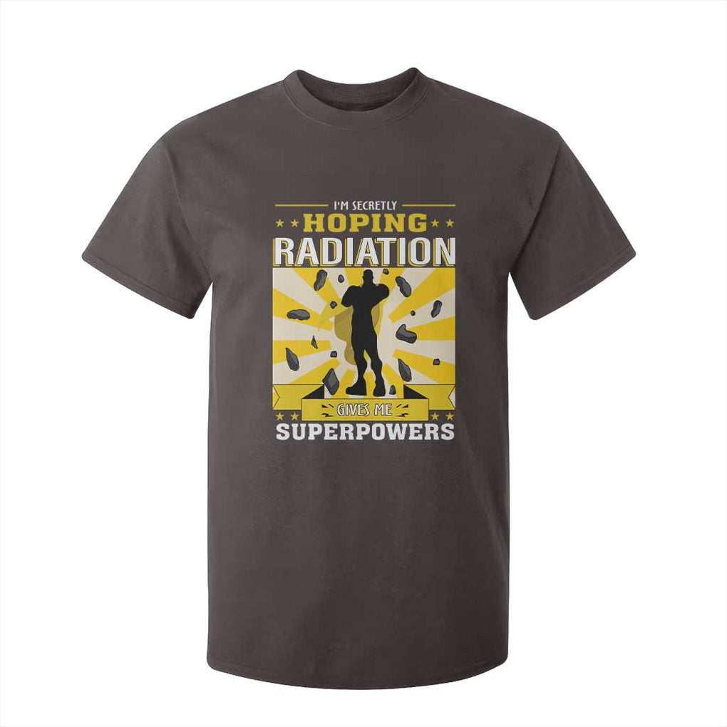 Chemotherapy Awareness T Shirt For Kid Radiation Gives Me Superpowers TS09 Dark Chocolate Print Your Wear